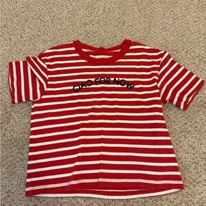 Madewell Red Striped T-Shirt